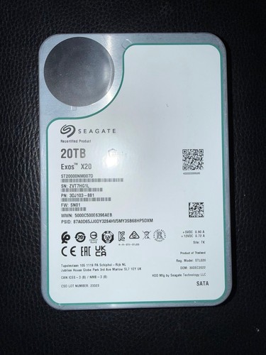 Seagate exos x20 tb - exos,