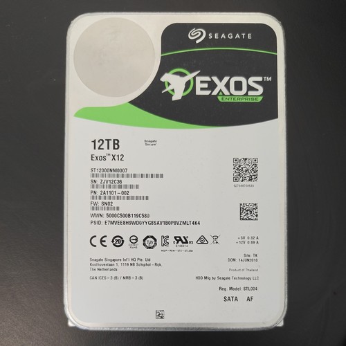 Seagate exos x12 - exos,
