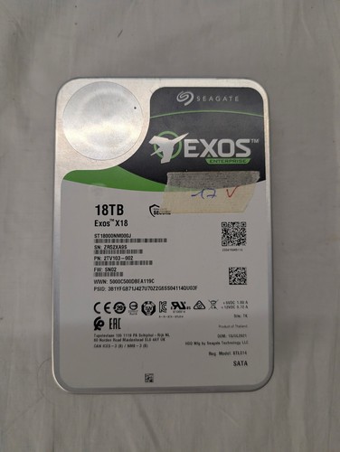 Seagate exos x18 18tb - exos, sata