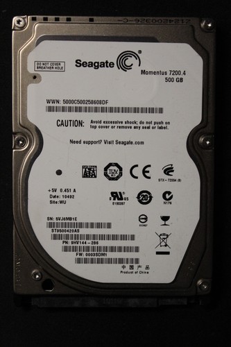 Hdd 500gb seagate - 500gb, 2.5"