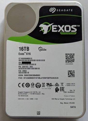 Seagate exos x16 16tb - seagate,