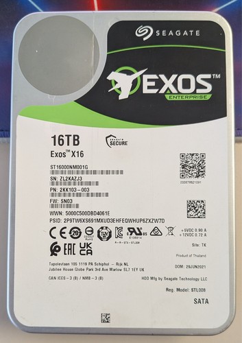 Seagate exos x16 16tb hard - seagate,