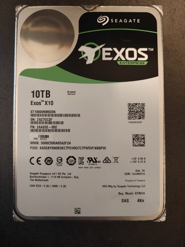 Seaget exos x10 10tb sas - seaget,