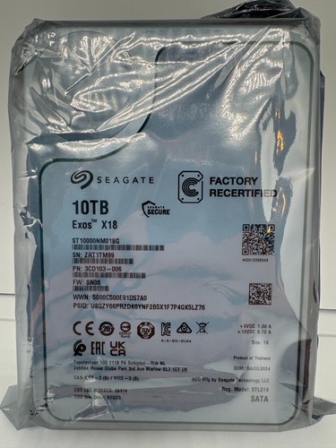 Seagate exos x18 - x18, st10000nm018g