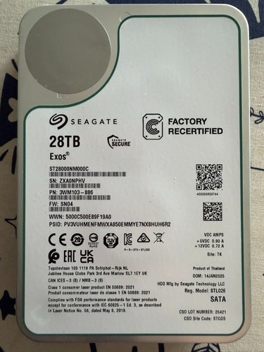 Seagate exos 28tb - seagate,