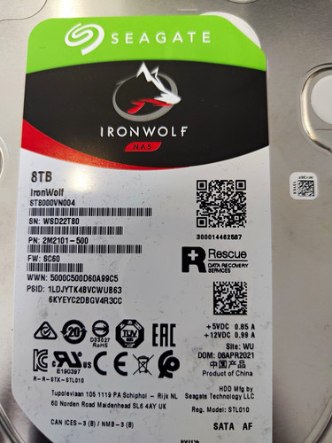 Seagate ironwolf nas 8tb - 8tb, 3,5"