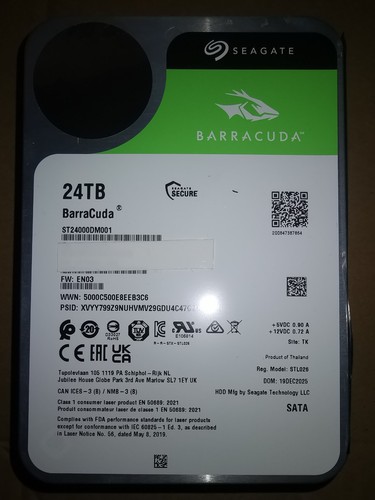 Seagate barracuda tb - seagate, 24