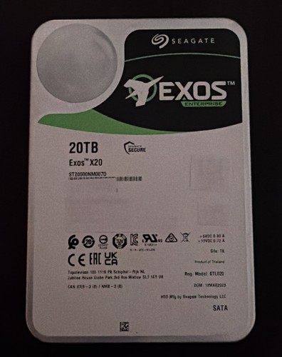 Seagate exos x20 20tb - x20, sata